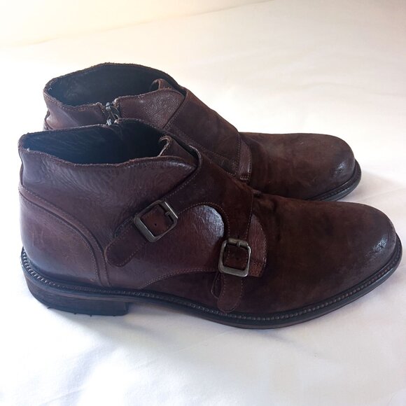 Johnston & Murphy Lofting Double-Buckle Monk Strap Chukka Ankle Boot 11 - Picture 8 of 13